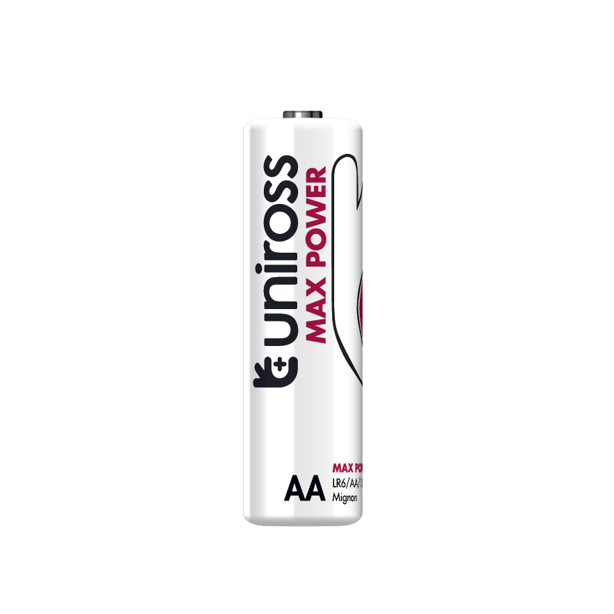Uniross AA Max Power Alkaline Battery Cells ( 2 Batteries )