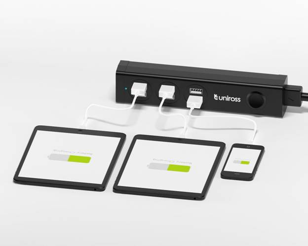 Uniross USB Power Station 6.8A ( 6 Ports ) + Power Cable