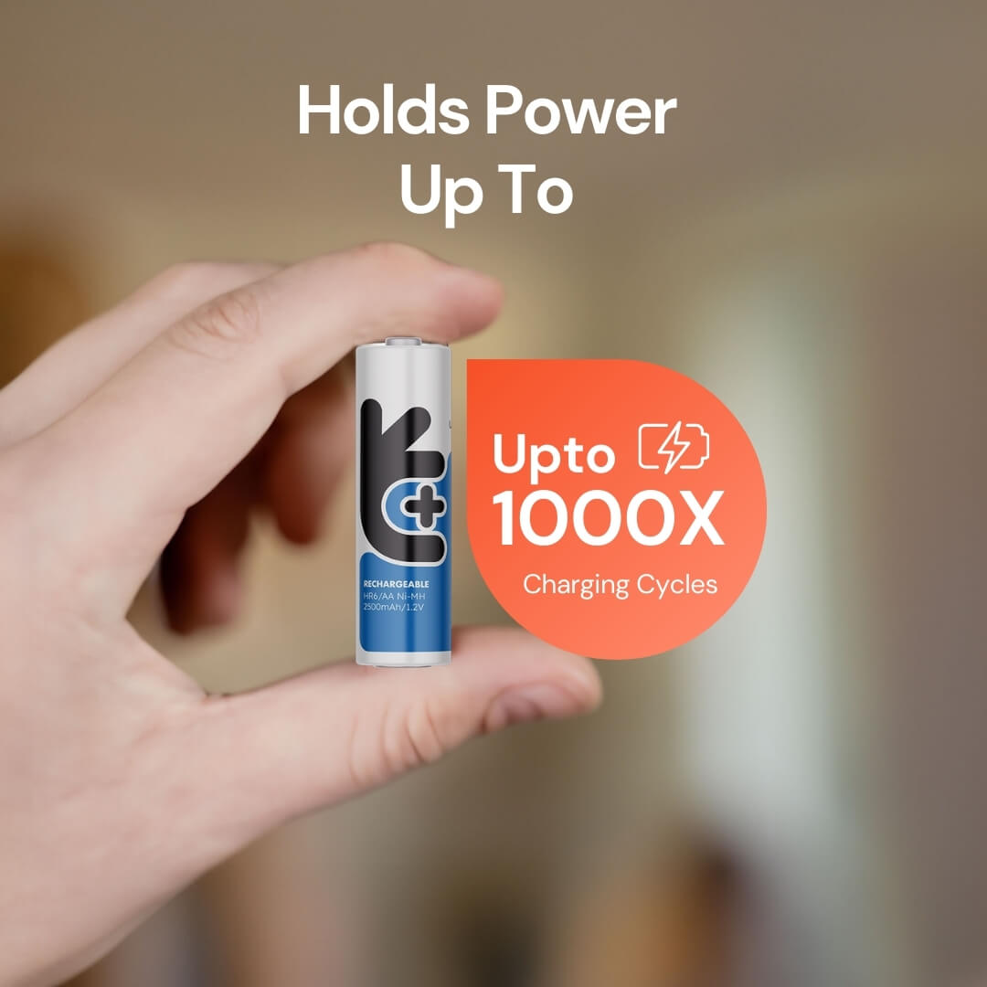 Uniross Ni-MH Rechargeable AA Battery 2700mAh (Pack of 4)