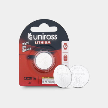 Uniross CR2016 Coin Cell 3v Lithium Battery - Pack of x 1
