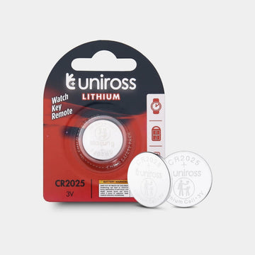 Uniross CR2025 Coin Cell 3v Lithium Battery - Pack of x 1