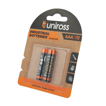 Uniross AAA Industrial Alkaline Battery Cells ( 2 Batteries )