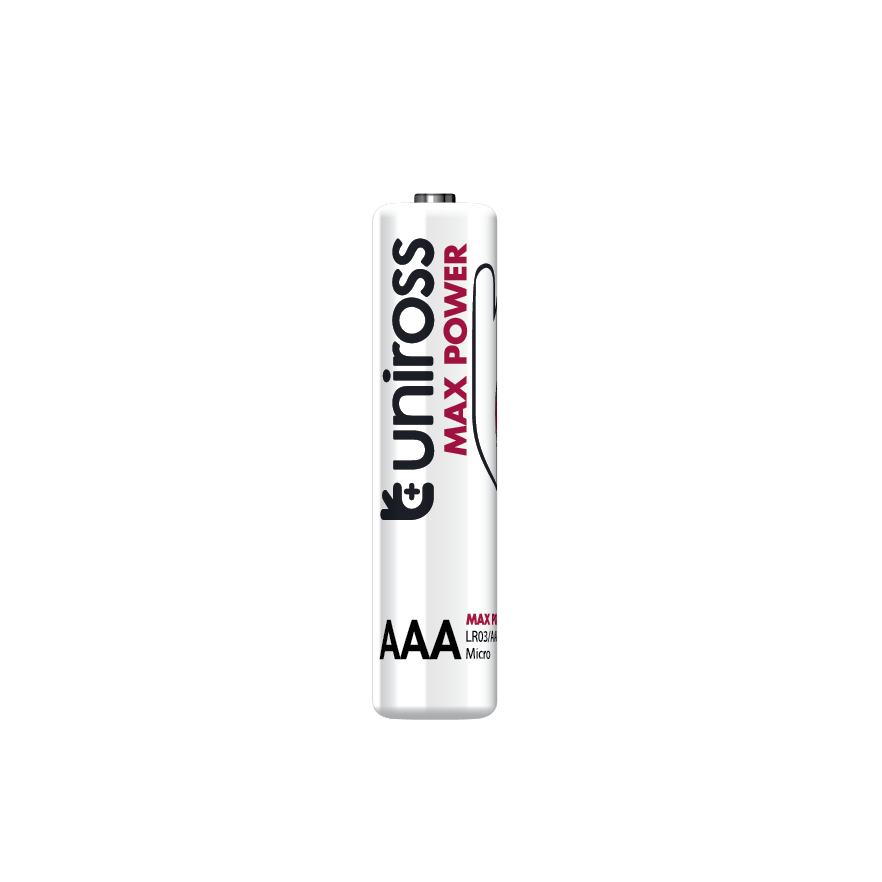Uniross AAA Max Power Alkaline Battery Cells ( 2 Batteries )