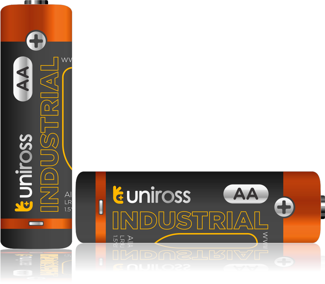 Uniross AA Industrial Alkaline Battery Cells ( 2 Batteries )