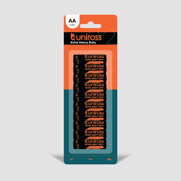 Uniross AA Extra Heavy Duty Cell Batteries ( 10 Batteries )