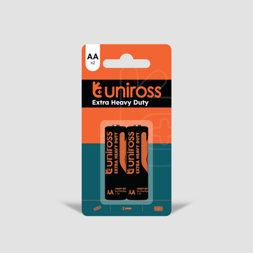 Uniross AA Extra Heavy Duty Battery Cells ( 2 Batteries )