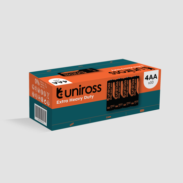Uniross AA Extra Heavy Duty Battery Cells ( Box of 40 Batteries )