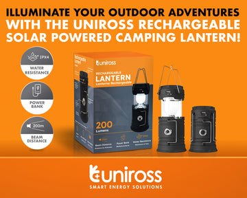 Uniross Solar & USB Rechargeable Lantern