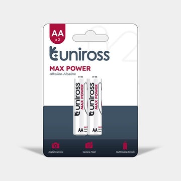 Uniross AA Max Power Alkaline Battery 2-Pack