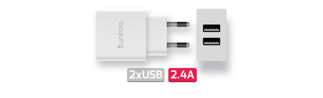 Uniross 2 USB Wall Charger 2.4 A