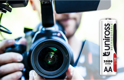 Uniross AA 2500 Series Ready to use Rechargeable Battery Cell ( 2 Batteries )